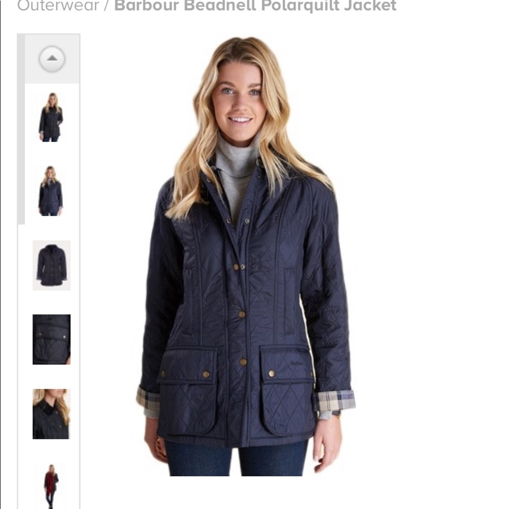 BARBOUR beadnell polarquilt jacket - Navy